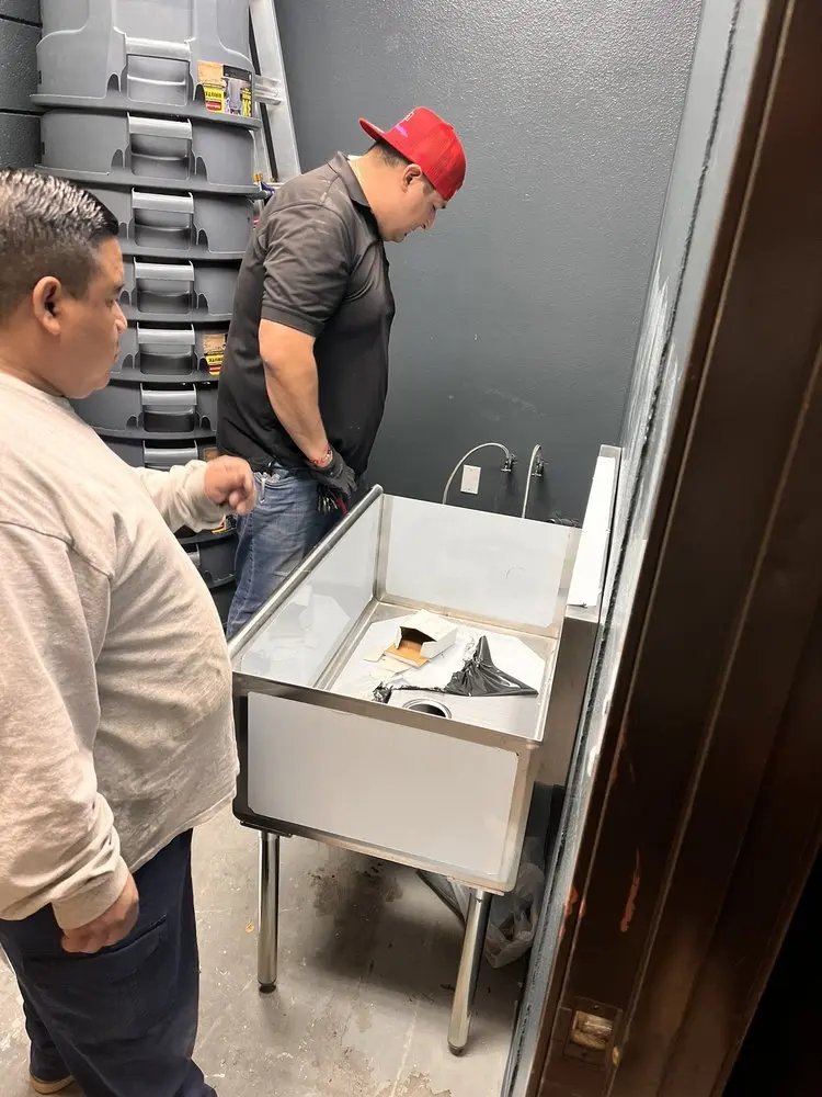 Commercial plumbing and sink installation in West Ward